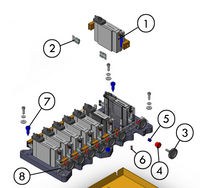 Acuity Printhead Y-Adjust Thumbwheel 3010104692