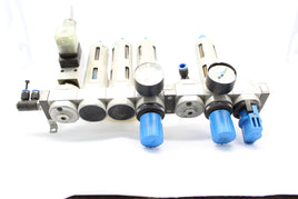 FESTO PRESSURE REGULATOR AND GAUGE ASSEMBLY